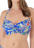 Fantasie Swim Burano bikiniöverdel bandeau D-I kupa mönstrad