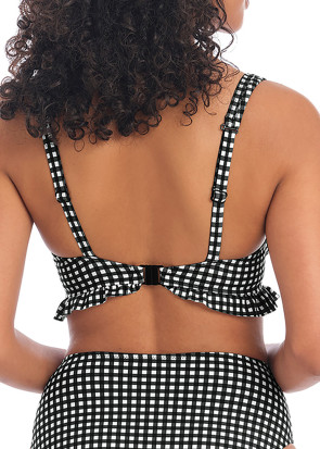 Freya Swim Check In bikiniöverdel högt apex D-M kupa mönstrad