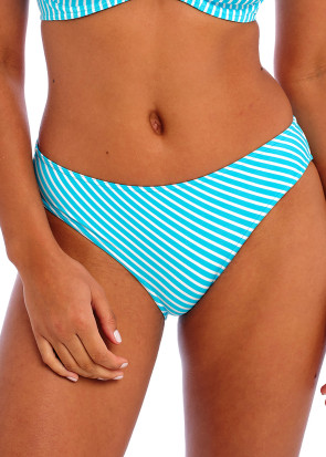Freya Swim Jewel Cove Stripe Turquoise bikiniunderdel brief XS-XXL