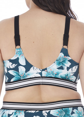 Elomi Swim Island Lily bikiniöverdel crop top F-K-kupa mönstrad