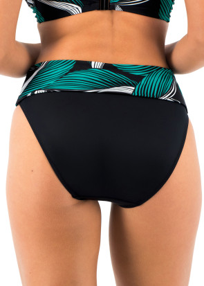 Fantasie Swim Saint Lucia Black bikiniunderdel med vikbar kant S-XXL