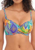 Freya Swim Cala Palma sweetheart bikiniöverdel D-L kupa multi