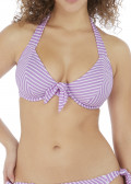 Freya Swim Beach Hut bikiniöverdel halterneck D-J kupa mönstrad