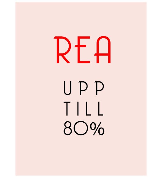 Rea upp till 80%